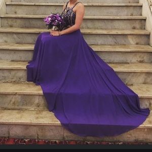 Purple prom dress
